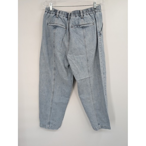 Women's NWT Pistola Josephine Ankle Barrel Leg Cargo Jeans Elastic Waist sz 30 - Picture 5 of 6